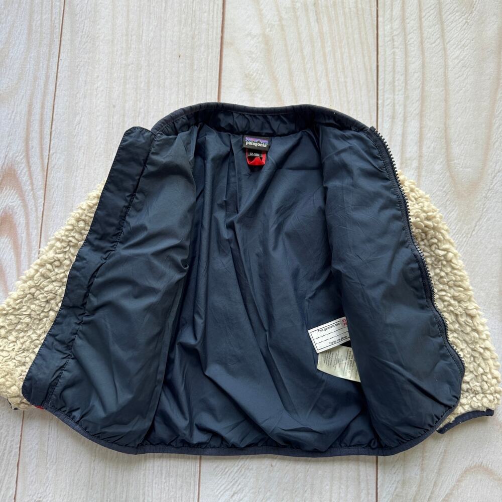 Patagonia Baby Infant 12-18M Retro-X Sherpa Fleece High Pile Lined Jacket - Picture 7 of 9